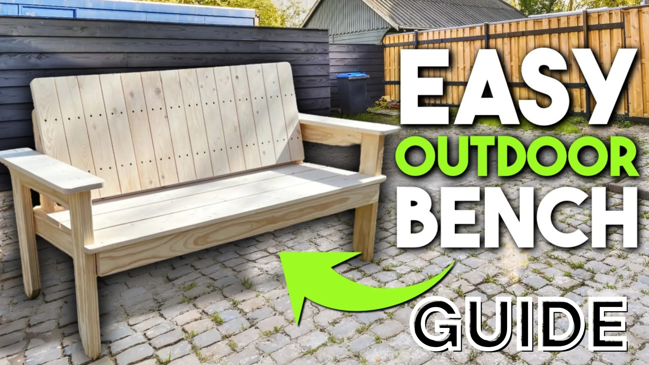 How-To-Make-Wooden-Benches-for-Outdoor-Spaces Fire Sense/Balkene Home
