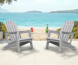 Adirondack Chair - HDPE Weather Resistant - Grey Fire Sense/Balkene Home
