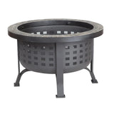 Alpina Round Slate Top Fire Pit Fire Sense