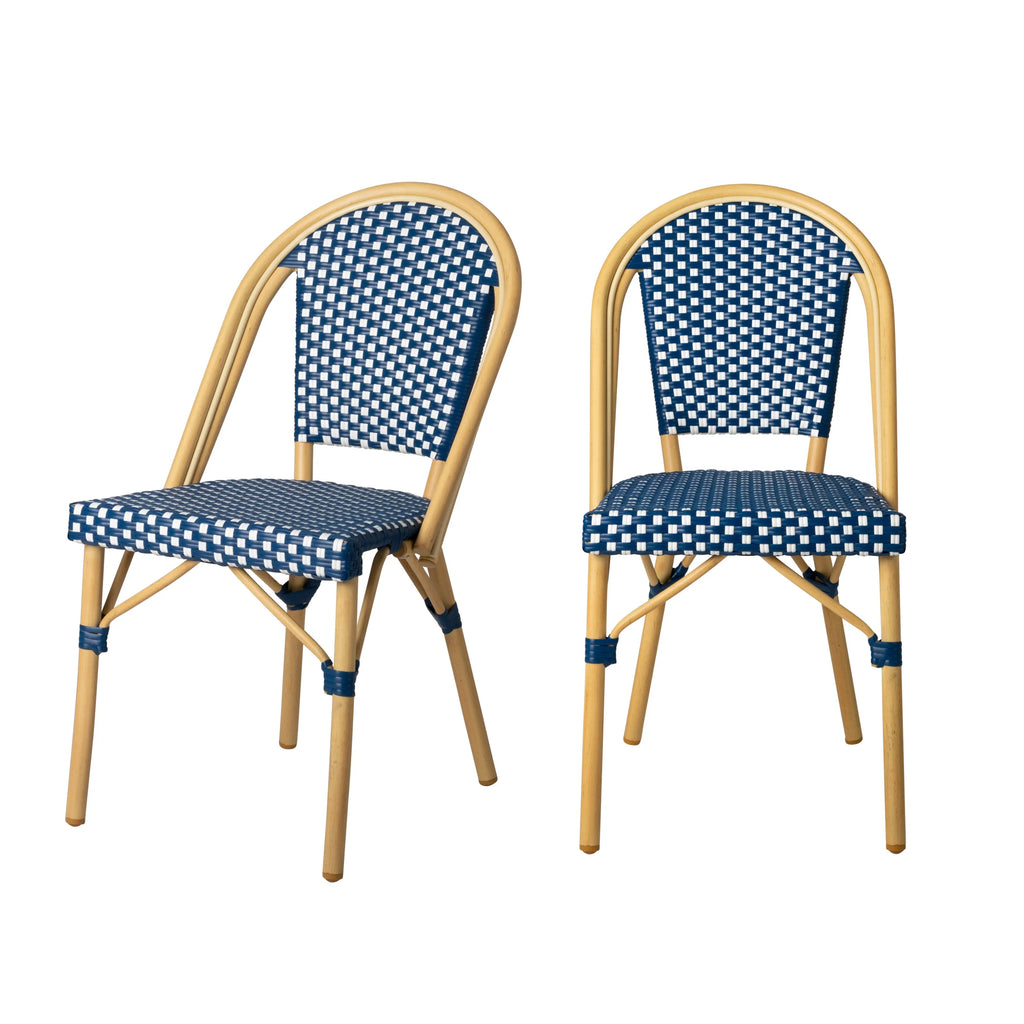 Arles French Bistro Wicker Chair – 2pk Balkene Home