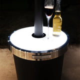 Aspect Living Mocha Finish Patio Heater with LED Table Fire Sense/Balkene Home