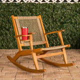 Aspect Living Vega Outdoor Rocking Chair With Beverage Holder Fire Sense/Balkene Home