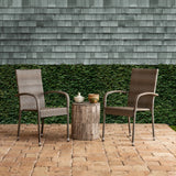 Apect Living Morgan Outdoor Wicker Chair 2-Pack, Weathered Gray Fire Sense/Balkene Home