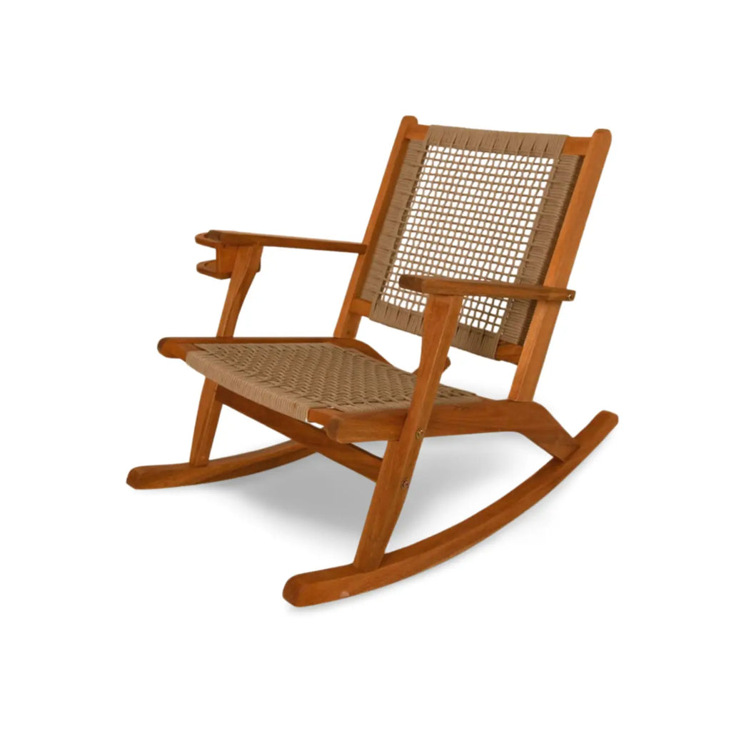 Aspect Living Vega Outdoor Rocking Chair With Beverage Holder Fire Sense/Balkene Home