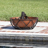 Barzelonia Copper-Look Wood-Burning Fire Pit Fire Sense