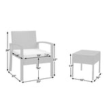 Bern Conversation Set in Mocha Wicker Balkene Home