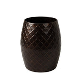 Braga Metal Stool-Table-Planter in Antique Bronze Finish - Fire Sense/Balkene Home