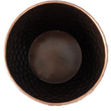 Braga Metal Stool-Table-Planter in Copper Finish - Fire Sense/Balkene Home