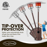 Commercial Series Patio Heater in Aged Chestnut Finish Fire Sense