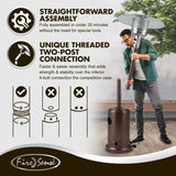 Commercial Series Patio Heater in Aged Chestnut Finish Fire Sense