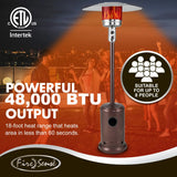 Commercial Series Patio Heater in Aged Chestnut Finish Fire Sense