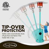 Commercial Series Patio Heater in Aqua Blue Fire Sense