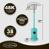 Commercial Series Patio Heater in Aqua Blue Fire Sense