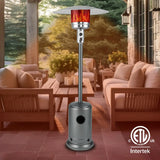 Commercial Series Patio Heater in Hammered Platinum Fire Sense