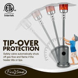 Commercial Series Patio Heater in Hammered Platinum Fire Sense