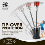 Commercial Series Patio Heater in Onyx and Stainless Steel Fire Sense