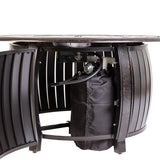 Grand Cooper 44" Round Aluminum Convertible Gas Fire Pit Table - Fire Sense/Balkene Home
