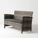 Jareth Wicker Patio Set in Gray - Fire Sense/Balkene Home