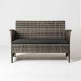 Jareth Wicker Patio Set in Gray - Fire Sense/Balkene Home
