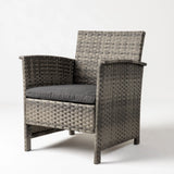 Jareth Wicker Patio Set in Gray - Fire Sense/Balkene Home