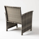 Jareth Wicker Patio Set in Gray - Fire Sense/Balkene Home