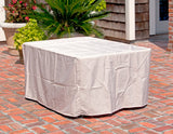 Longmont 48" Rectangular Aluminum Convertible Gas Fire Pit Table - Fire Sense/Balkene Home