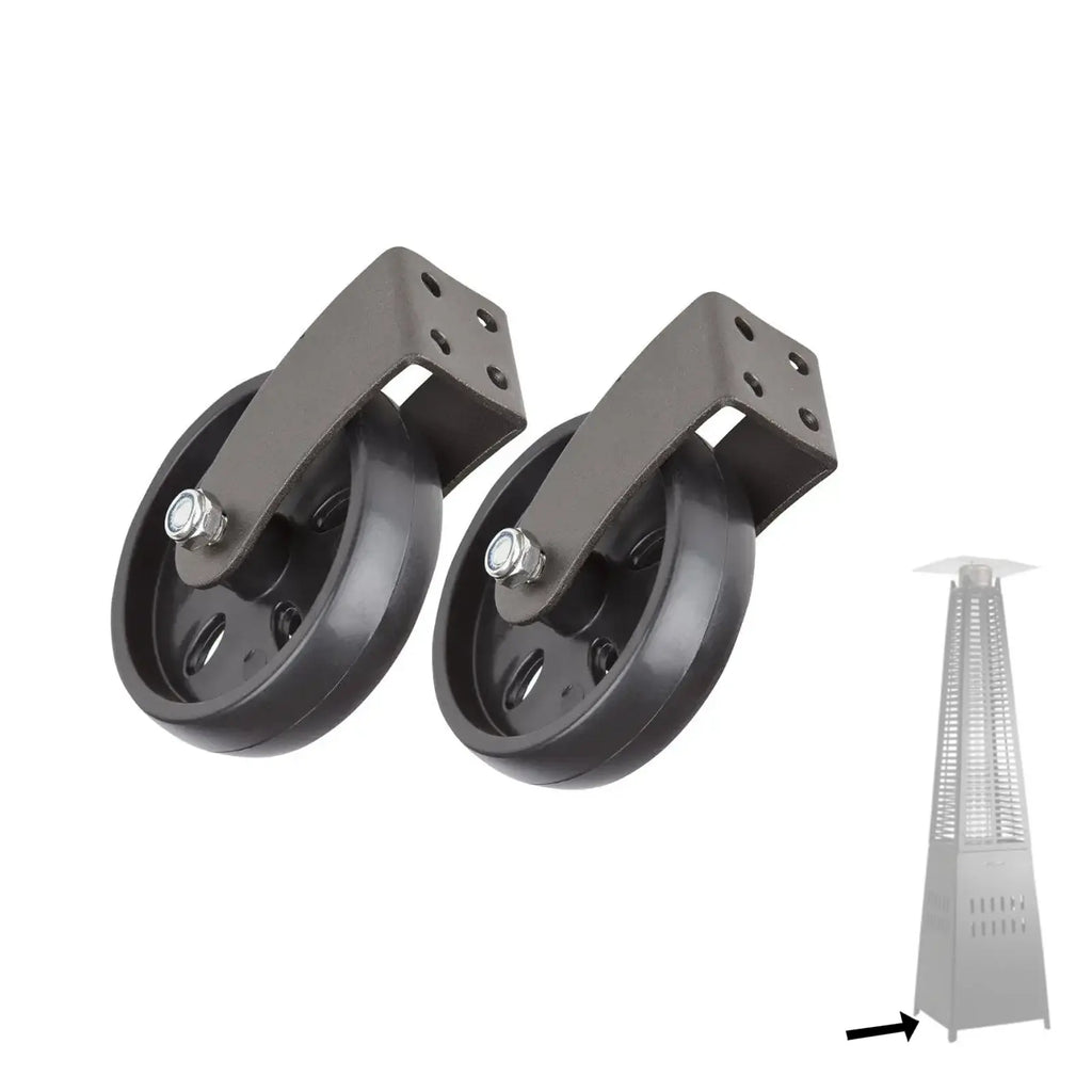 Mocha Wheel Kit for Pyramid Flame Patio Heaters Fire Sense