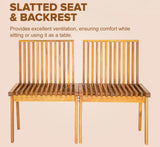 Modular Folding Wooden Bench – 2 Pc. Fire Sense/Balkene Home