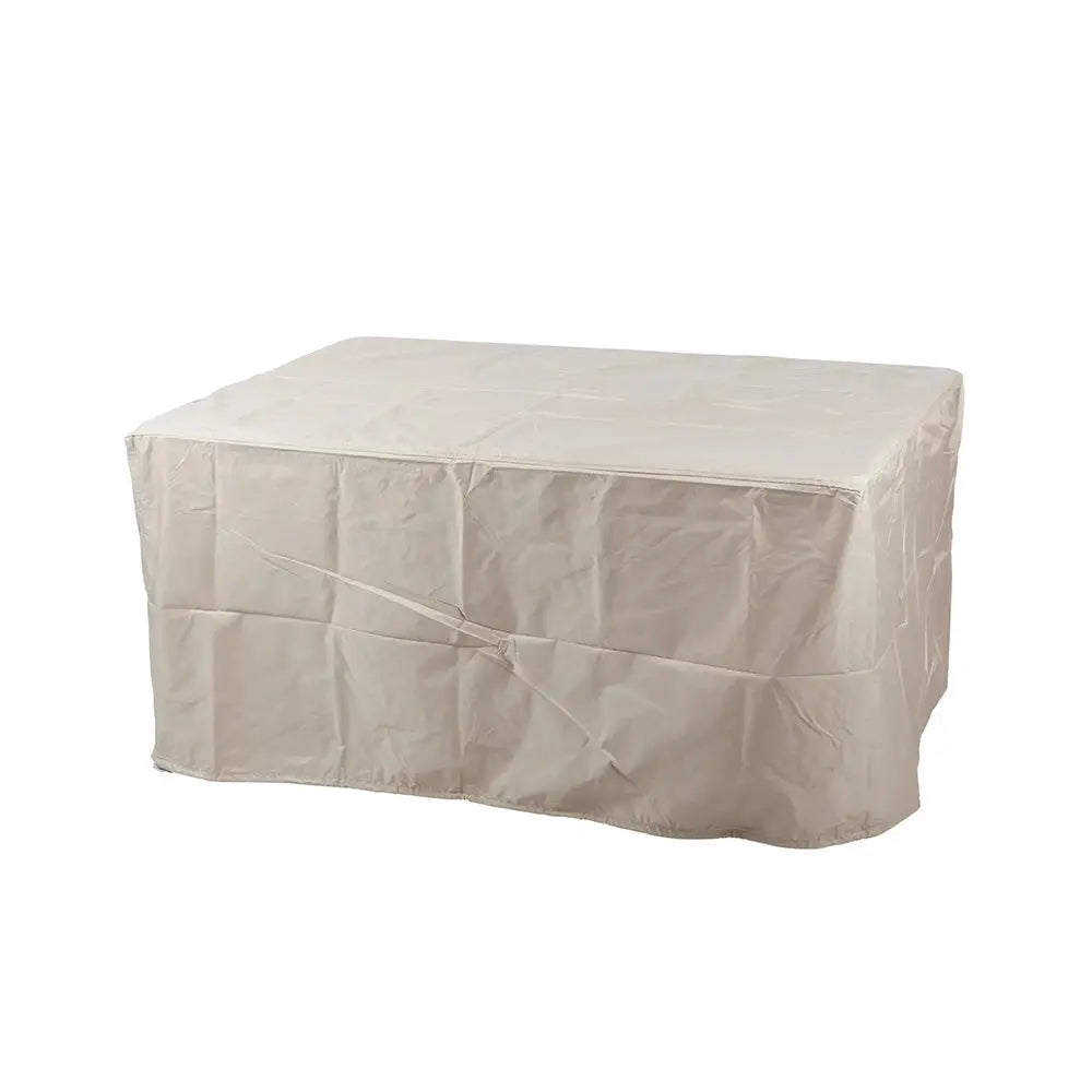 Outdoor Nylon Fire Pit Cover in Khaki for Fire Sense Rectangular Gas Fire Pits Fire Sense