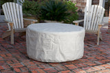 Perissa 44" Round Basketweave Aluminum Convertible Gas Fire Pit Table - Fire Sense/Balkene Home