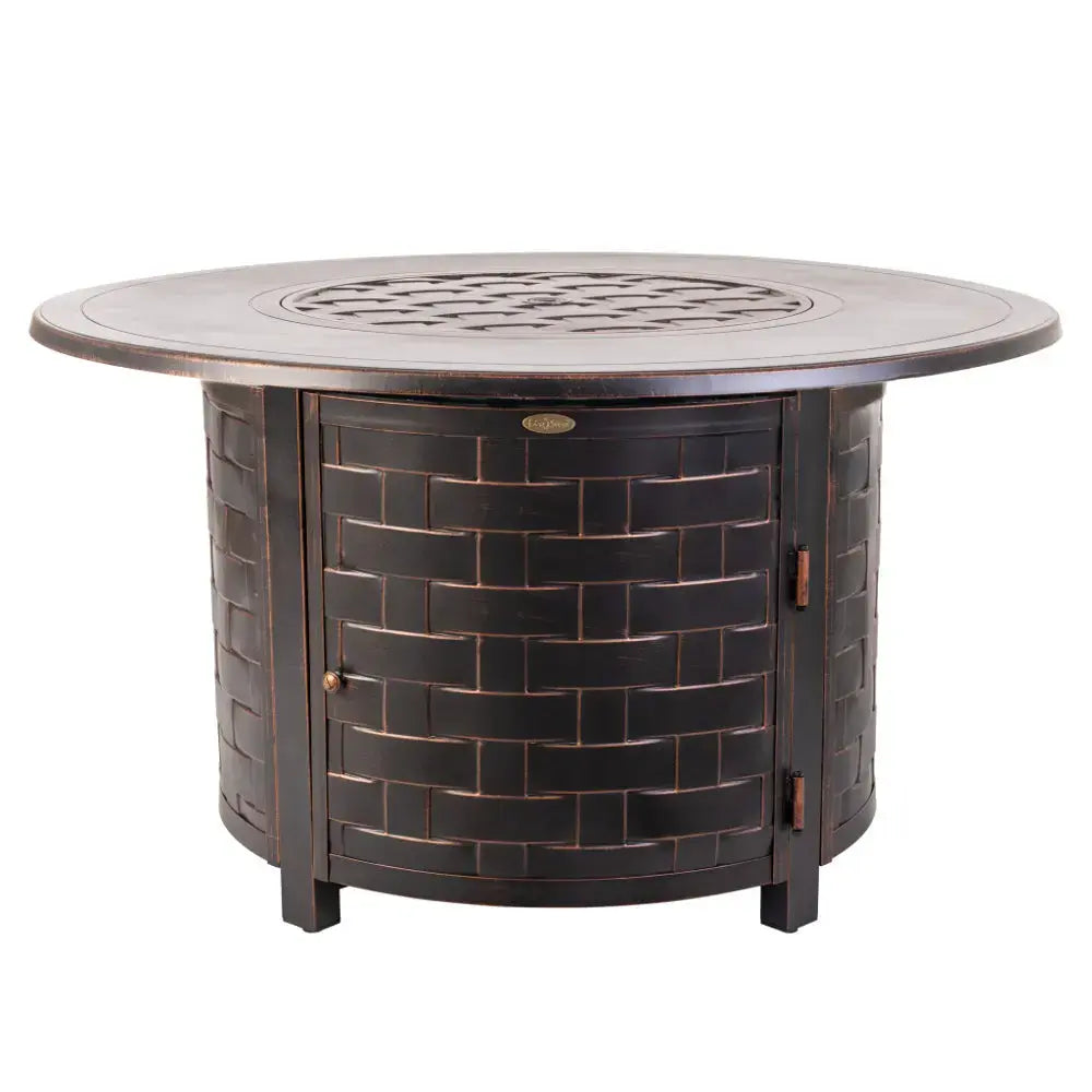 Perissa Woven Aluminum LPG Fire Pit Fire Sense