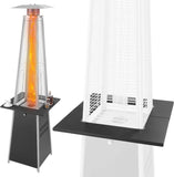Pyramid Flame Patio Heater Accessory Table - Black Fire Sense/Balkene Home