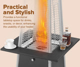 Pyramid Flame Patio Heater Accessory Table - Black Fire Sense/Balkene Home