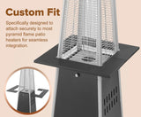 Pyramid Flame Patio Heater Accessory Table - Black Fire Sense/Balkene Home