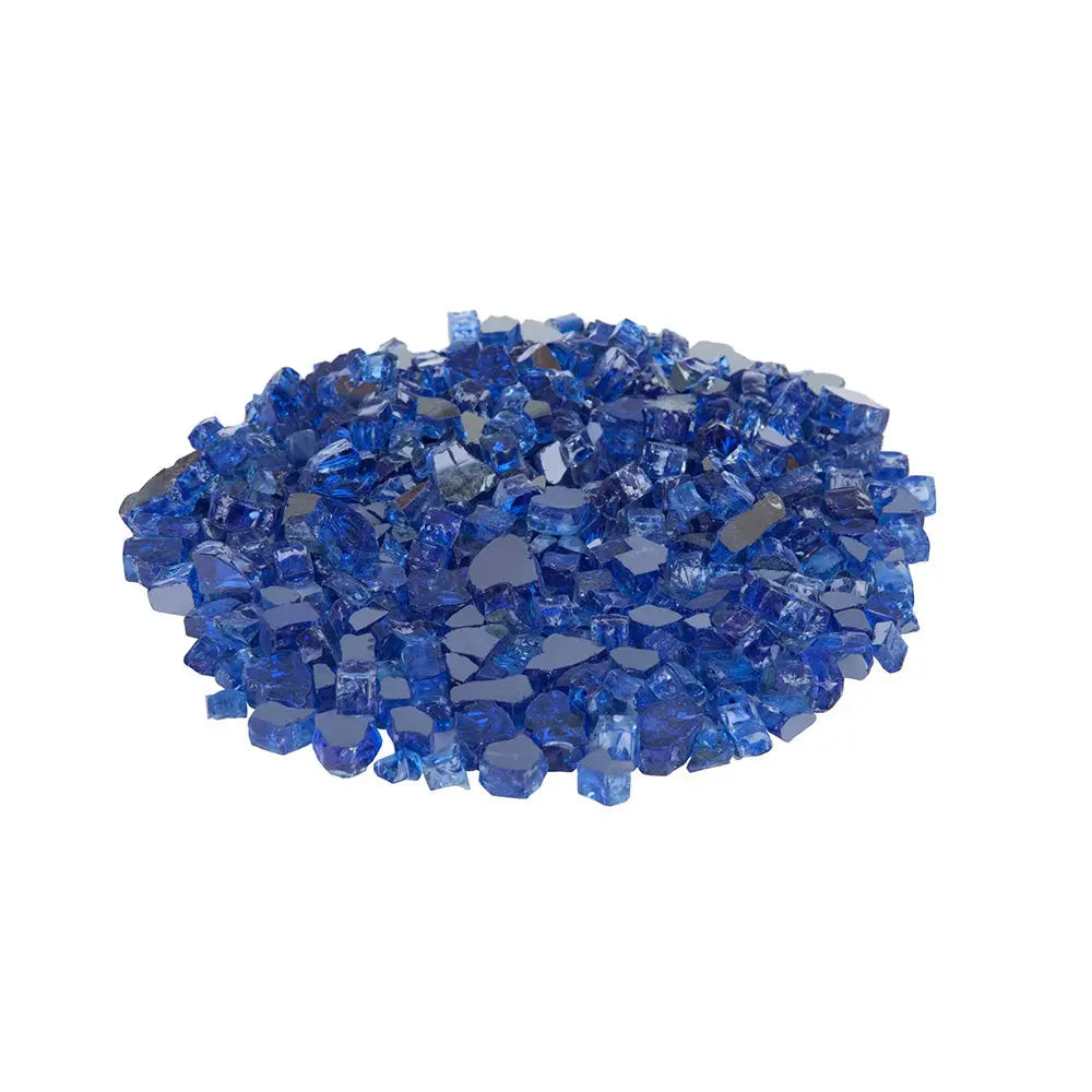 Sapphire Blue Reflective Fire Glass Fire Sense