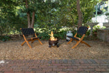 Sava Indoor-Outdoor Folding Chair in Black Webbing - Fire Sense/Balkene Home