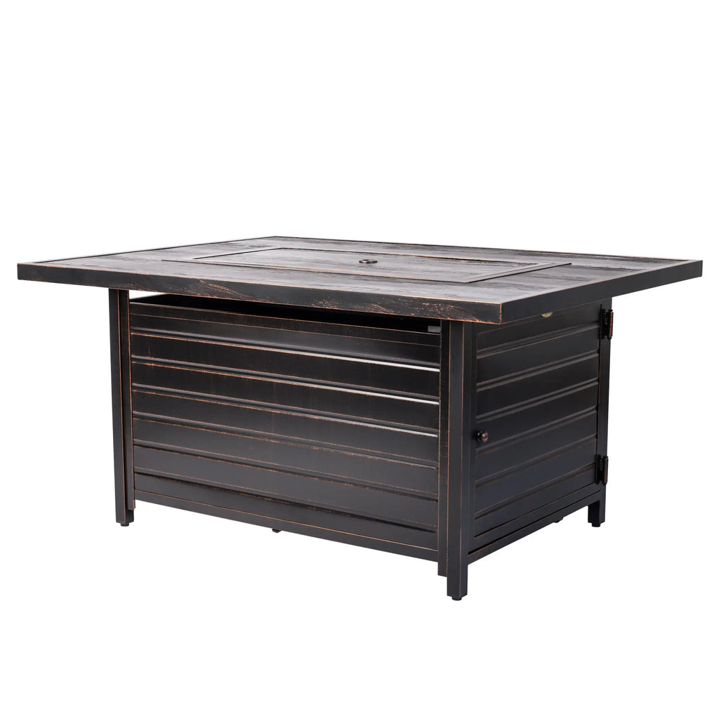 Sawyer 48" Rectangular Aluminum Convertible Gas Fire Pit Table - Fire Sense/Balkene Home