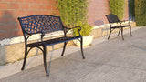 Scarlet Cast Aluminum Patio Bench - Fire Sense/Balkene Home