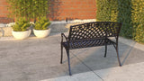 Scarlet Cast Aluminum Patio Bench - Fire Sense/Balkene Home