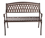Simone Cast-Aluminum Patio Bench - Fire Sense/Balkene Home