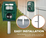 Solar Ultrasonic Outdoor Animal Repellent Fire Sense/Balkene Home