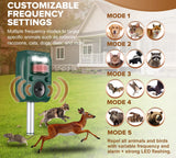 Solar Ultrasonic Outdoor Animal Repellent Fire Sense/Balkene Home