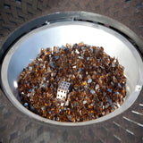 Sparkling Fire Glass in Burnt Bronze Fire Sense
