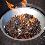 Sparkling Fire Glass in Burnt Bronze Fire Sense