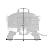 Sporty Campfire 15" Round Portable LPG Fire Pit - Fire Sense/Balkene Home