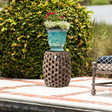Maya Oval Indoor/Outdoor Garden Stool/Table - Fire Sense/Balkene Home