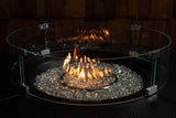 Tempered Glass Wind Guard for Round & Oval Gas Fire Pits - Fire Sense/Balkene Home