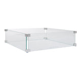 Tempered Glass Wind Guard for Square Fire Pit - Fire Sense/Balkene Home
