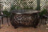 Toulon 48" Oval Filigree Aluminum Convertible Gas Fire Pit Table - Fire Sense/Balkene Home