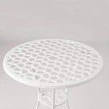 Vashon Aluminum 3-piece Bistro Set in White - Fire Sense/Balkene Home